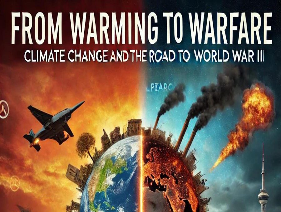 The growing connection between climate change, a shortage of resources and global conflict is the topic of a new book From Warming to Warfare: Climate Change and the Road to World War III by Steven W. Pearce.