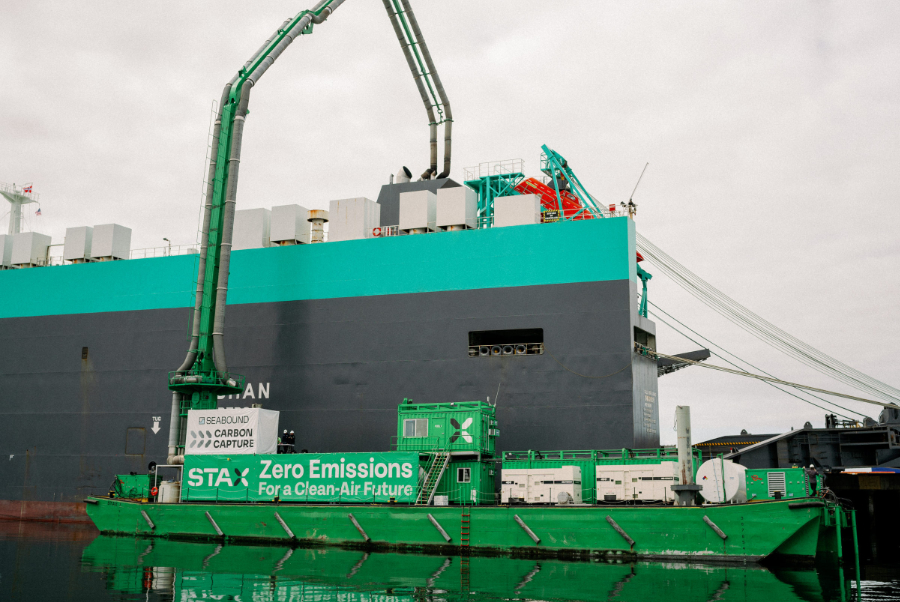 STAX Engineering has teamed up with Seabound to demo a fully integrated emissions and carbon capture solution at the Port of Long Beach in California.