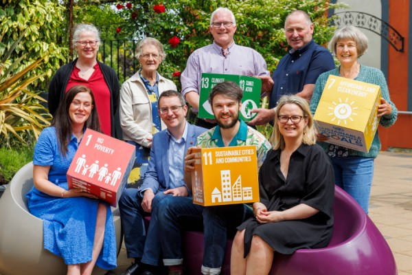 Pictured are SEC representatives Avril Ní Shearcaigh, Fionnuala Corcoran, Maura Allen, Michael Begley, Pio Byrnes, Ger O' Halloran, Dinny Galvin, Sarah Zimmermann, and Anne O' Reilly,