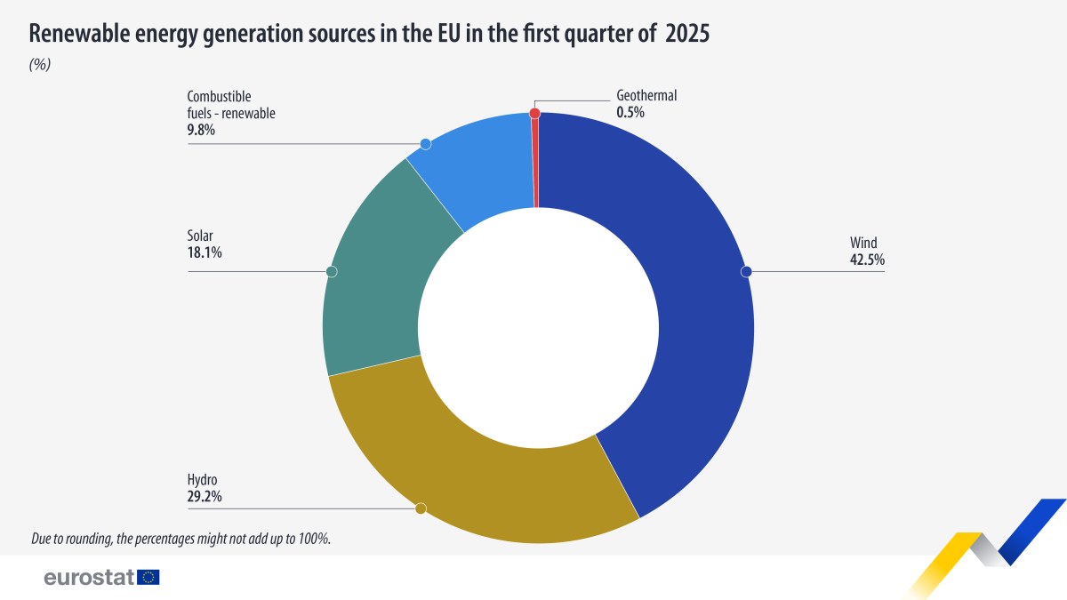 Share of renewable electricity in the EU fell in Q1 2025 ...