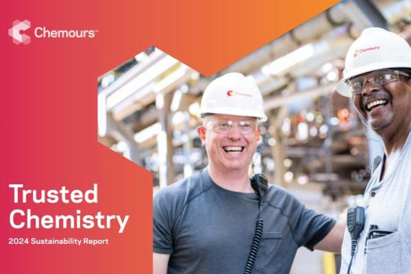 The Chemours Company has said that it is 'on track' to achieve a 60% reduction in Scope 1 and 2 emissions by 2030, and net zero by 2050.