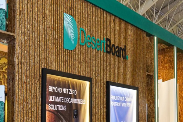 DesertBoard, a UAE-based firm focused on sustainable building materials, has unveiled Palm Strand Board (PSB), a new construction material developed from regenerated date palm biomass.