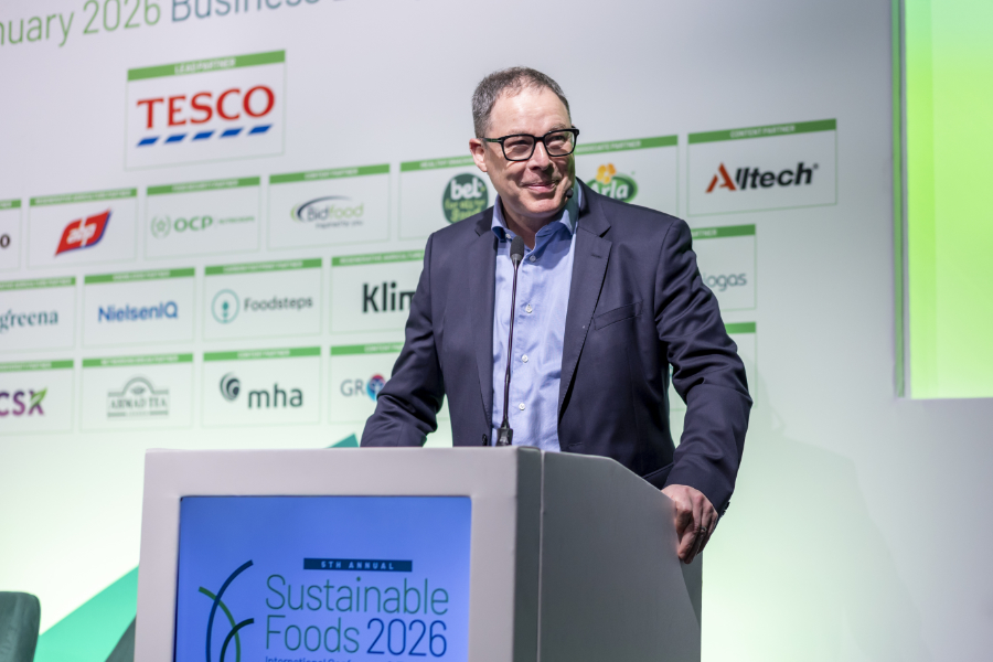 Tesco chief executive Ken Murphy at the Sustainable Foods 2026 event in London.