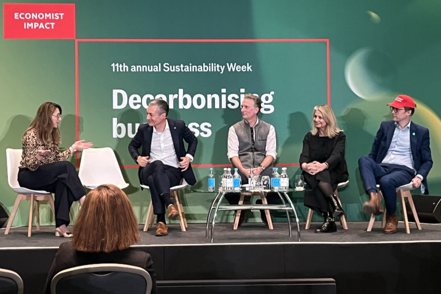 Business voices can play a key role in shaping climate policy and competitiveness, as a discussion panel at the Economist Impact Sustainability Week summit in London has explored.