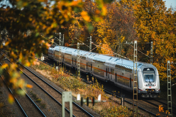 Train in Bielefeld, Nordrhein-Westfalen, Deutschland