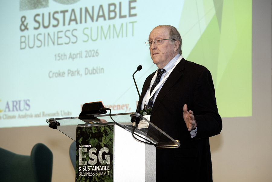 While Ireland is making progress on emissions reduction, this falls far short of the reductions achieved elsewhere in Europe, Professor John Sweeney of Maynooth University has told the Business Post ESG & Sustainable Business Summit.