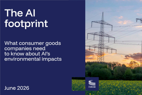 While AI currently accounts for less than 1% of a typical consumer goods firm's indirect emissions, the rapid growth of the sector means that pressure on resources such as energy, water and raw materials may increase rapidly over the coming decade, a new report from The Consumer Goods Forum (CGF) suggests.