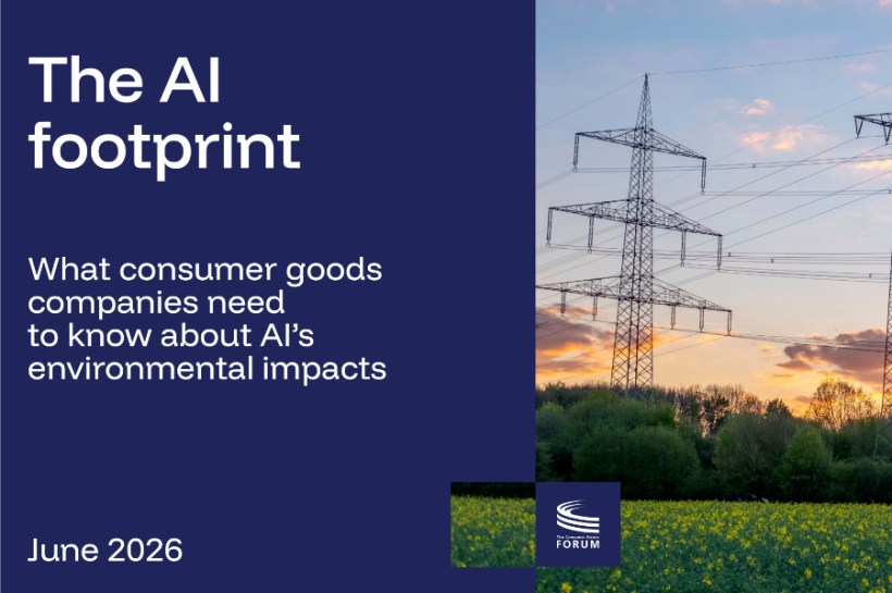 While AI currently accounts for less than 1% of a typical consumer goods firm's indirect emissions, the rapid growth of the sector means that pressure on resources such as energy, water and raw materials may increase rapidly over the coming decade, a new report from The Consumer Goods Forum (CGF) suggests.