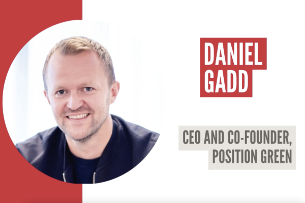 SustainabilityOnline recently published its inaugural 'Ambition Into Action' report, featuring interviews with senior leaders about how they are turning #sustainability vision into business reality. Here’s our interview with Daniel Gadd, CEO and Co-Founder, Position Green